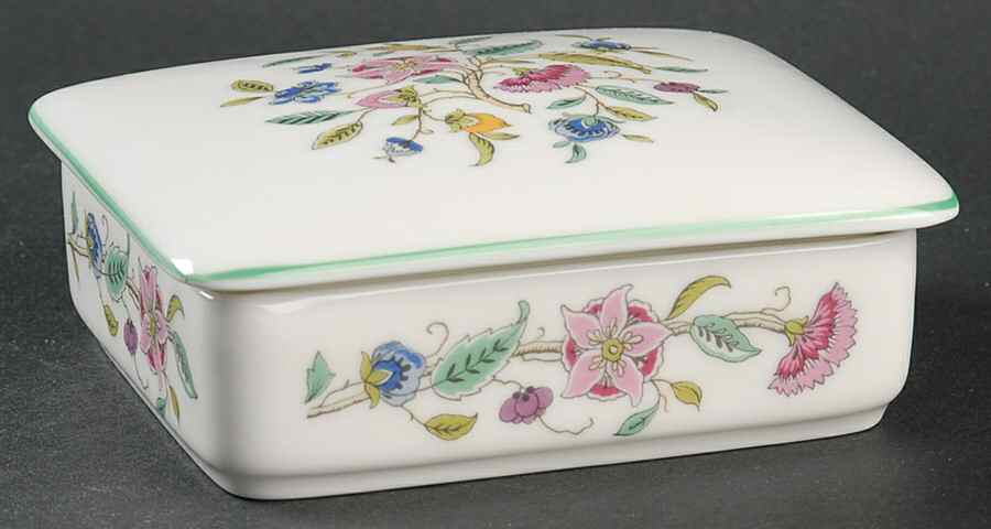 Haddon Hall Cigarette Box & Lid by Minton-1