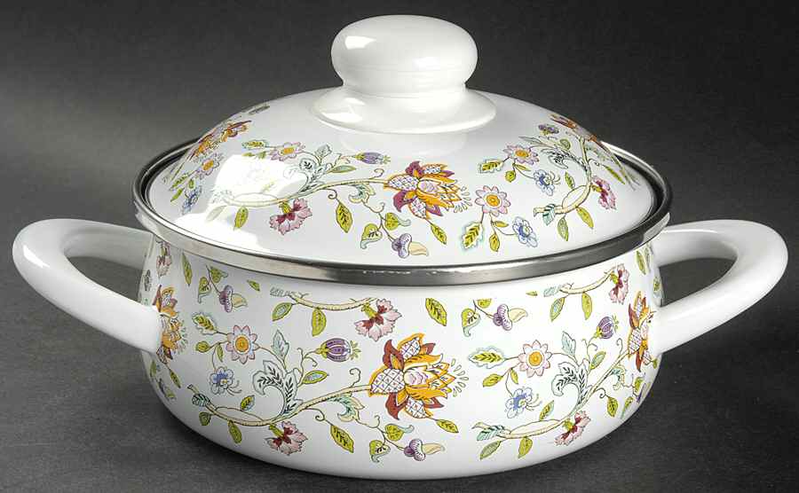 Haddon Hall 1.25 Quart Metal Covered Casserole by Minton-1