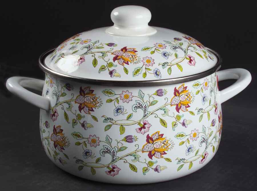 Haddon Hall 4 Quart Metal Covered Casserole by Minton-1