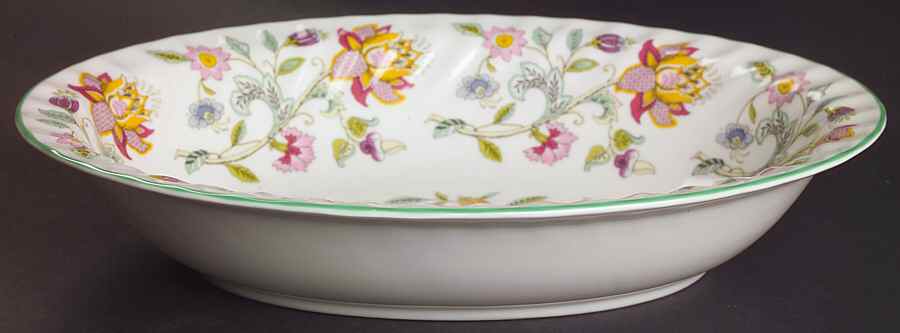 Haddon Hall 10" Oval Vegetable Bowl by Minton-1
