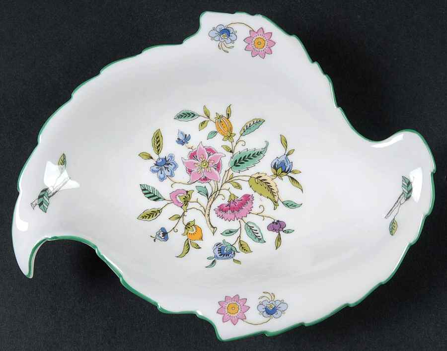 Haddon Hall Leaf Shaped Dish by Minton-1