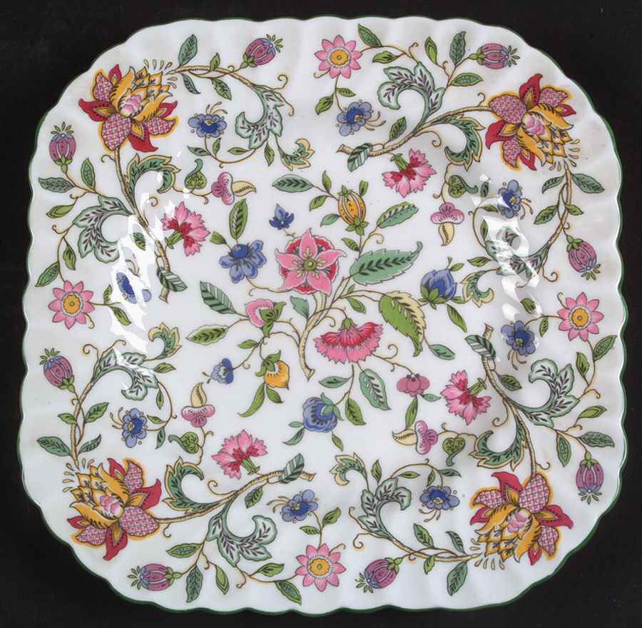 Haddon Hall Square Salad Plate by Minton-1