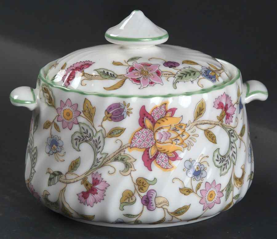 Haddon Hall Sugar Bowl & Lid by Minton-1