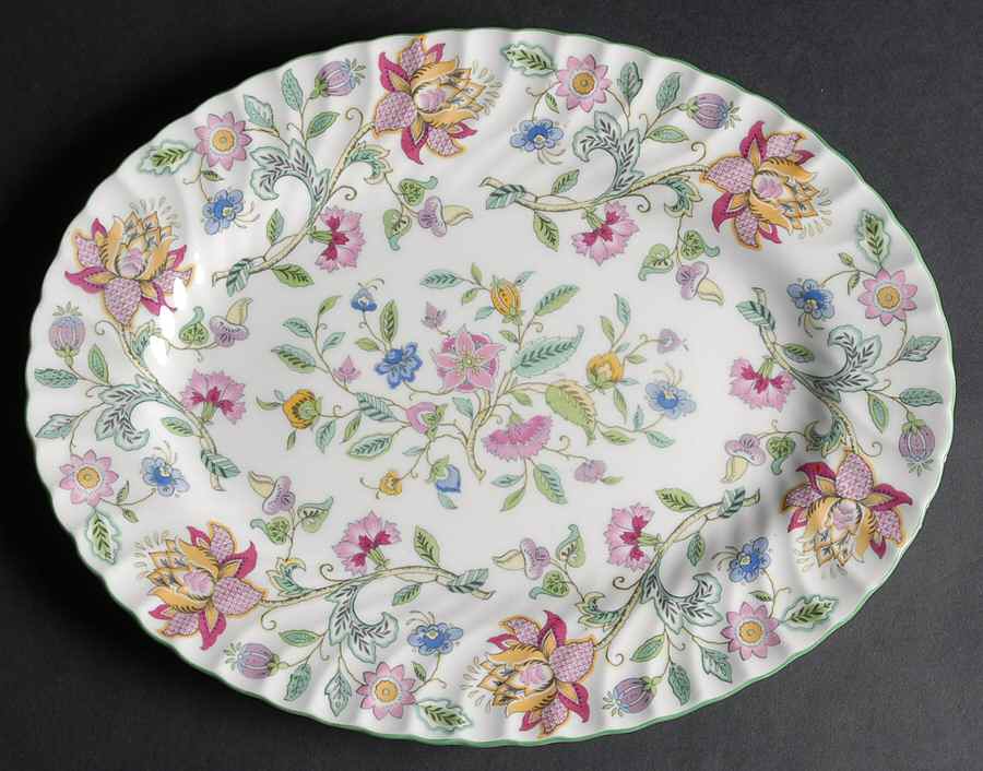 Haddon Hall 12" Oval Serving Platter by Minton-1