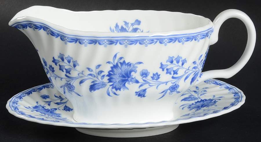 Hardwicke Hall Gravy Boat & Underplate by Minton-1