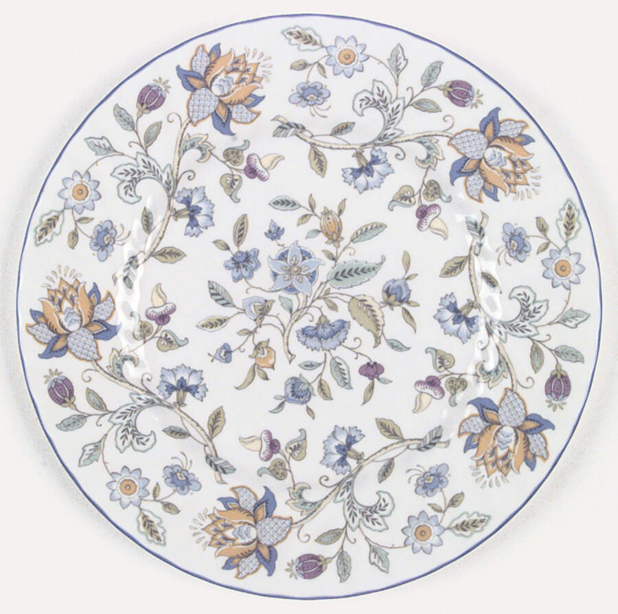 Haddon Hall Blue (Blue Trim) Dinner Plate by Minton-1