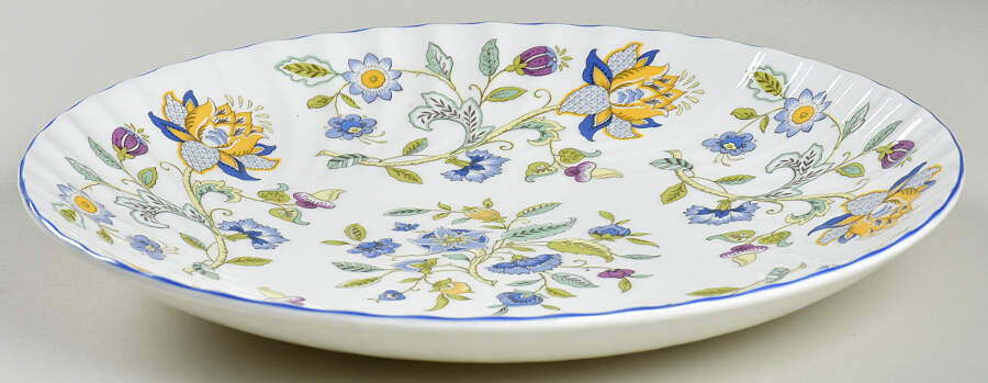Haddon Hall Blue (Blue Trim) 11" Pasta Serving Bowl by Minton-1