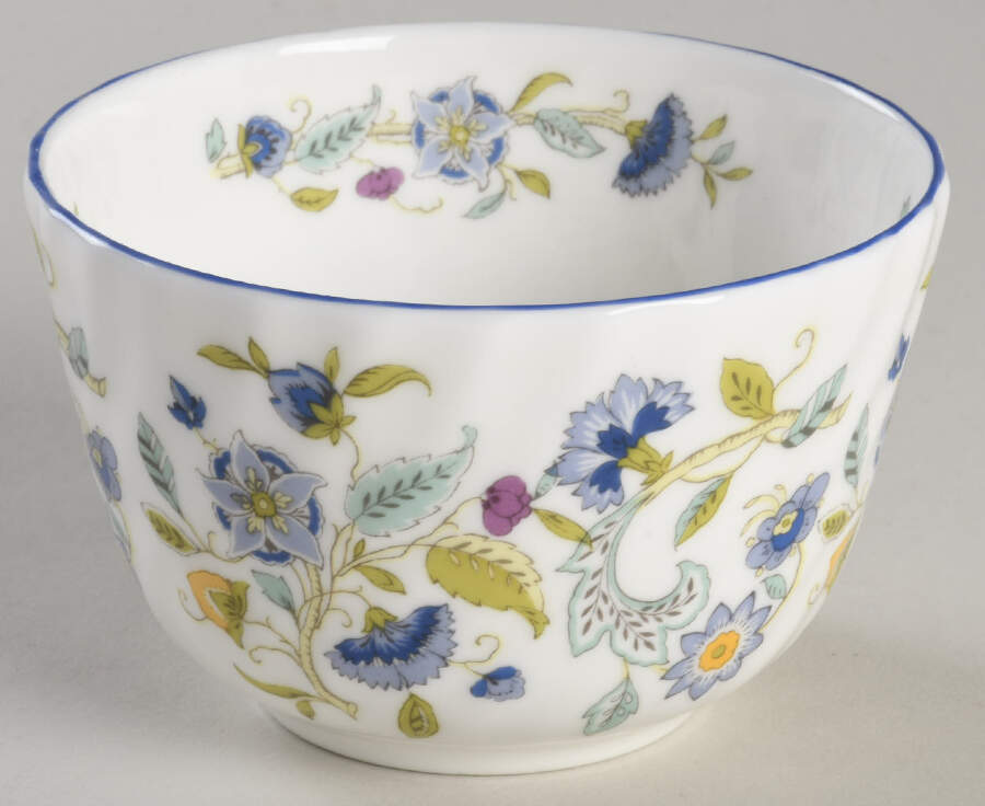 Haddon Hall Blue (Blue Trim) Mini Open Sugar Bowl by Minton-1