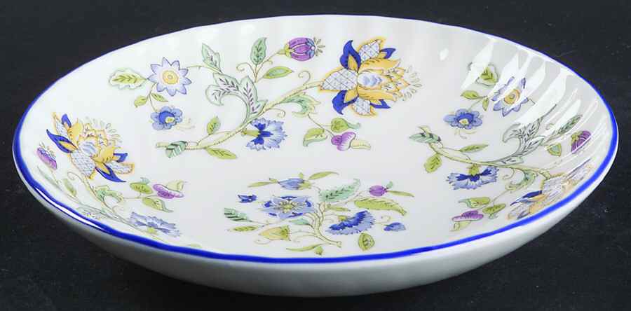 Haddon Hall Blue (Blue Trim) 6" Individual Pasta Bowl by Minton-1