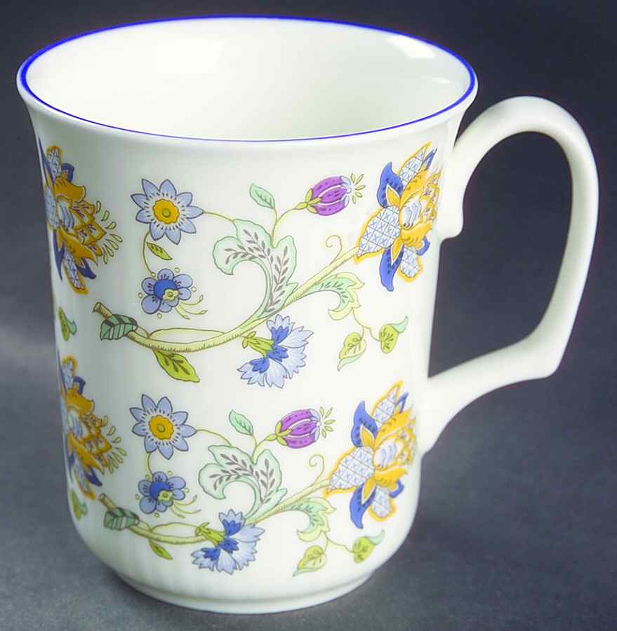 Haddon Hall Blue (Blue Trim) Beaker (English Mug) by Minton-1