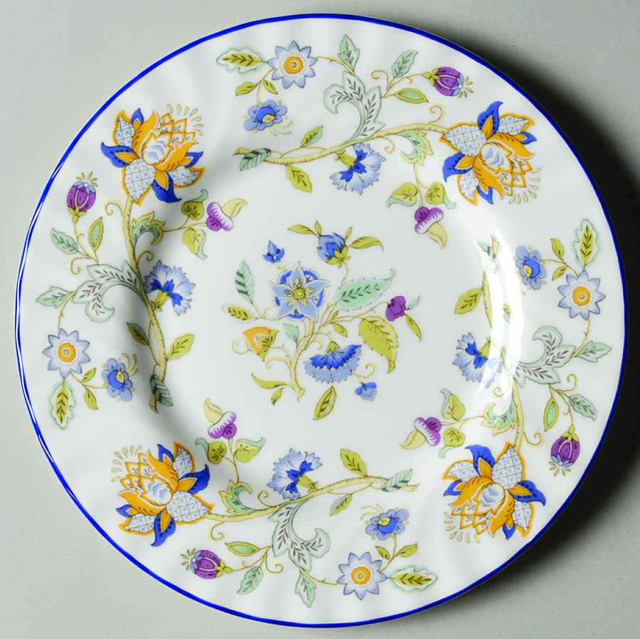 Haddon Hall Blue (Blue Trim) Bread & Butter Plate by Minton-1