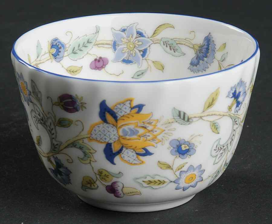 Haddon Hall Blue (Blue Trim) Mini Open Sugar Bowl by Minton-1