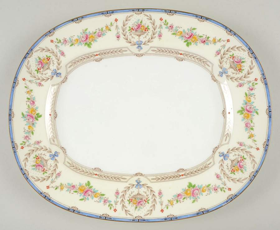 Hampshire Multicolor 15" Oval Serving Platter by Minton-1