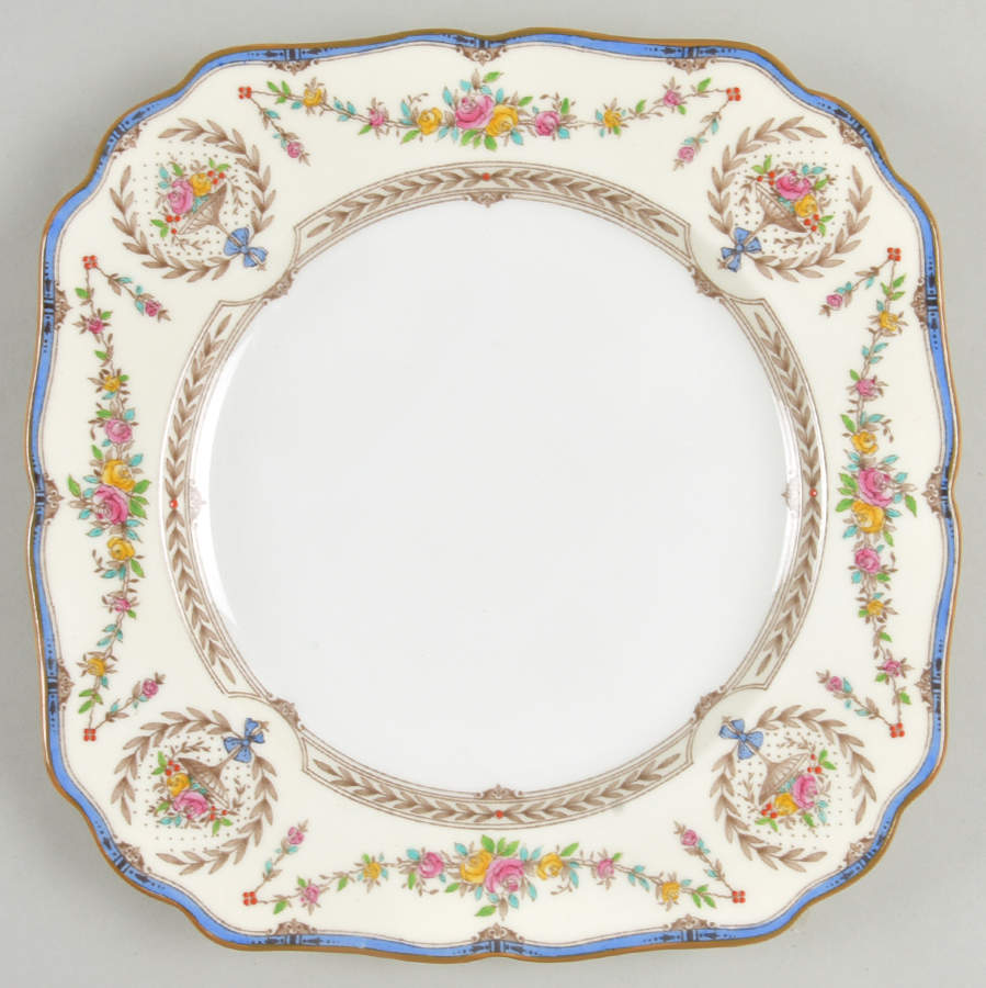 Hampshire Multicolor Square Luncheon Plate by Minton-1