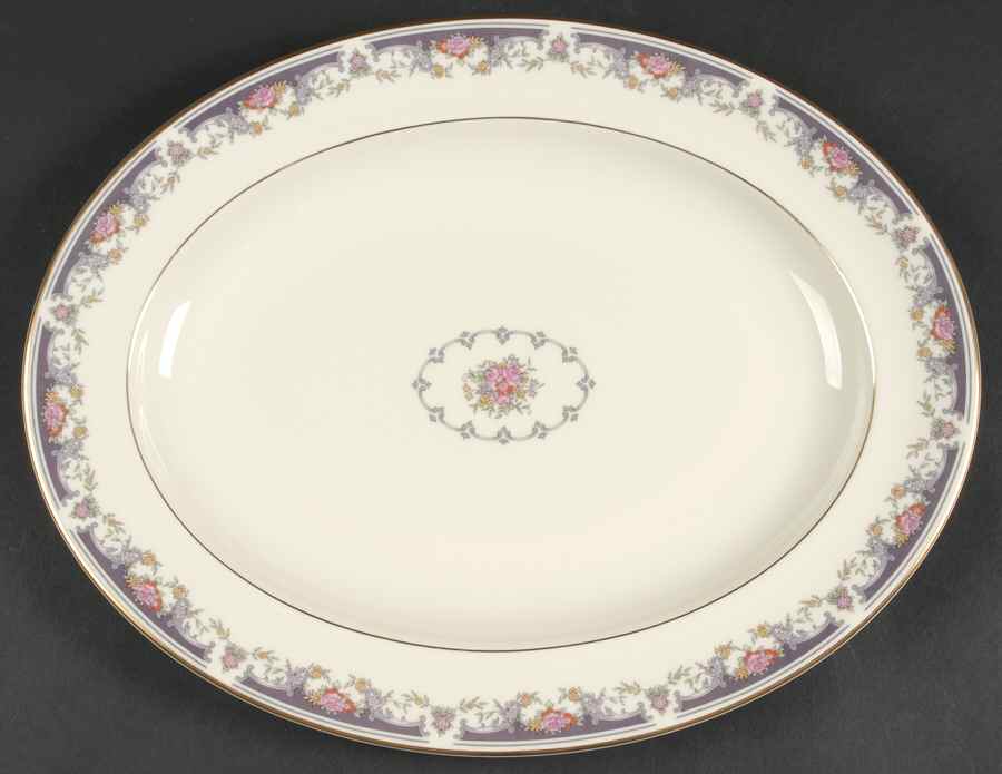 Hanbridge 13" Oval Serving Platter by Minton-1