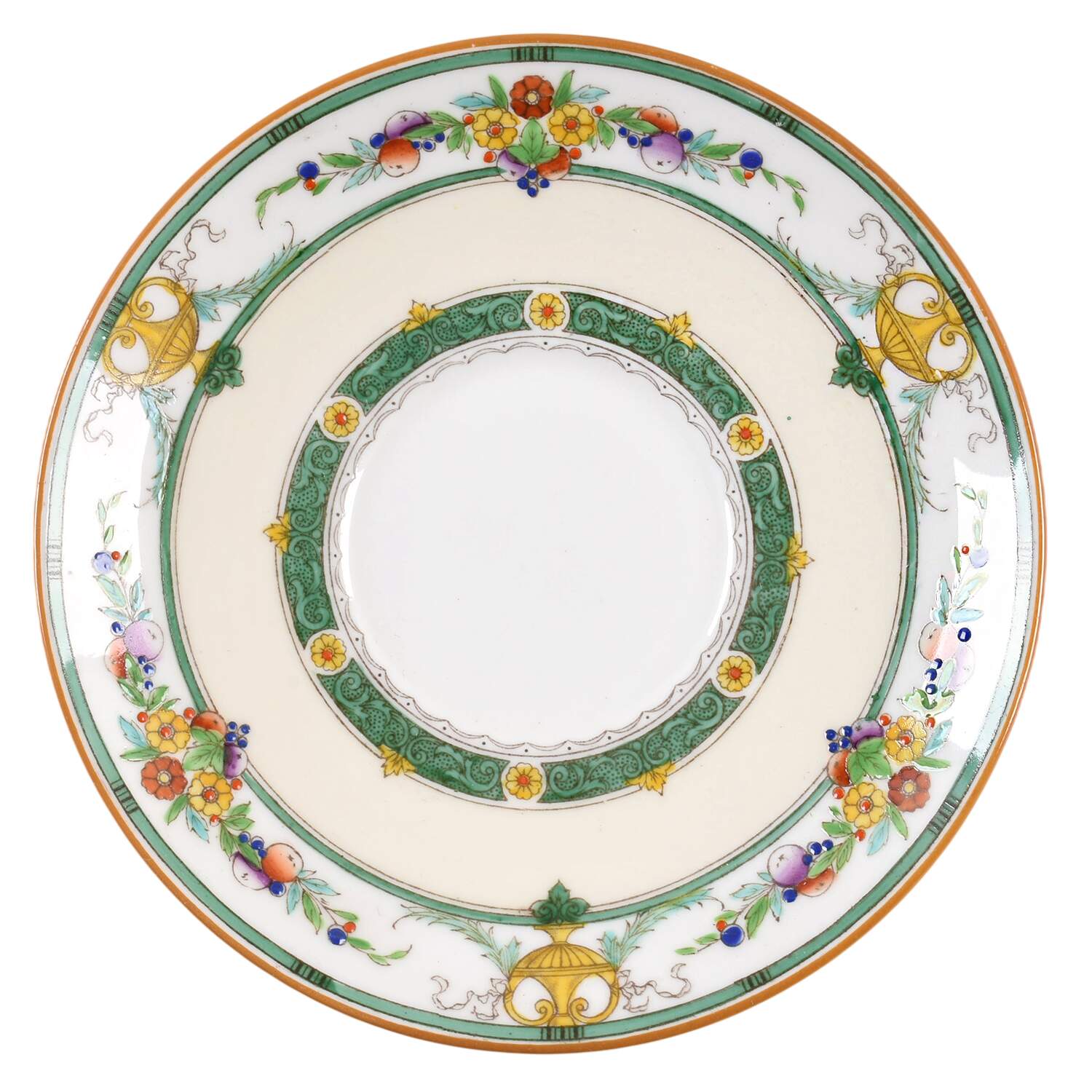 Helena Green Saucer for Bouillon Cup by Minton-1