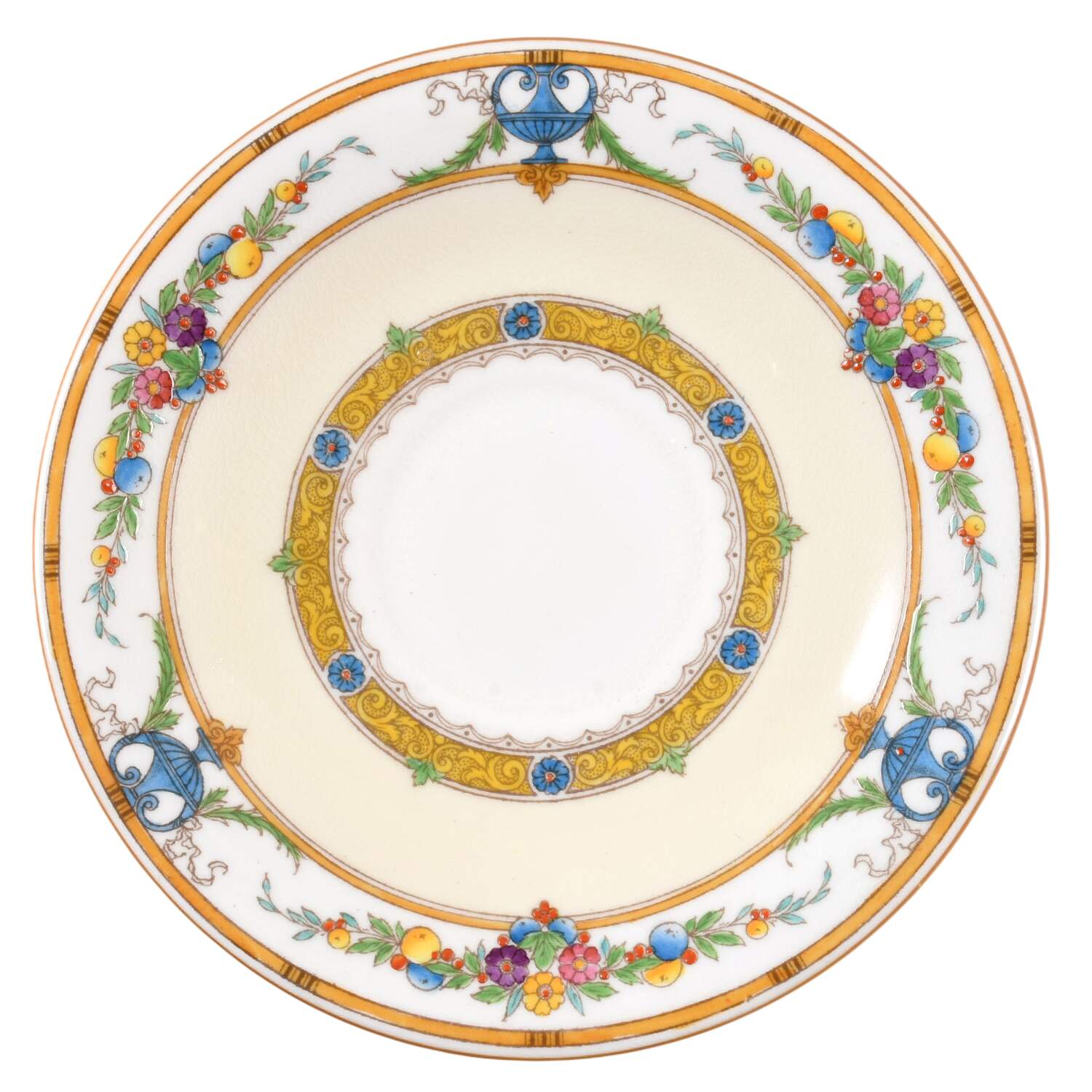 Helena Yellow (Dark) Saucer by Minton-1