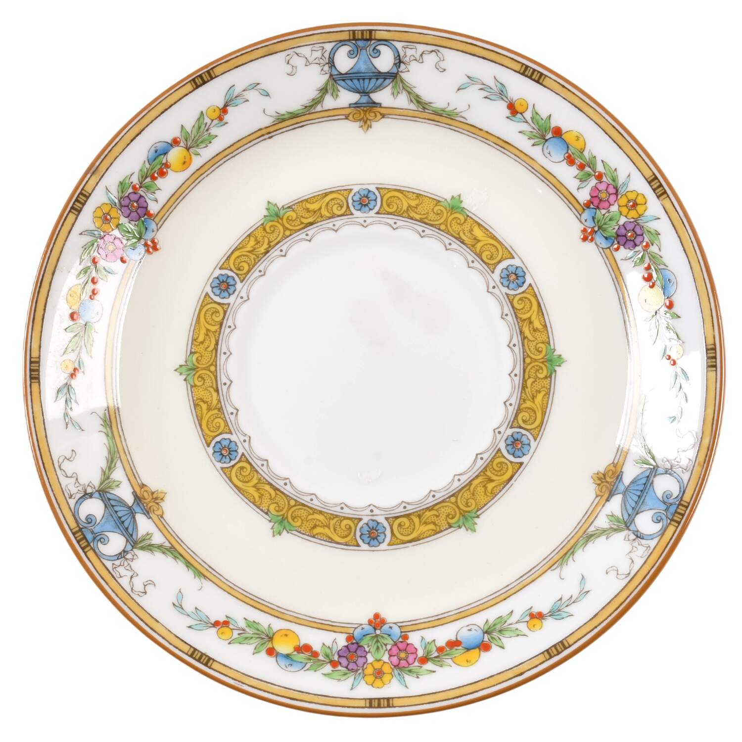 Helena Yellow (Dark) Saucer for Cream Soup Bowl by Minton-1