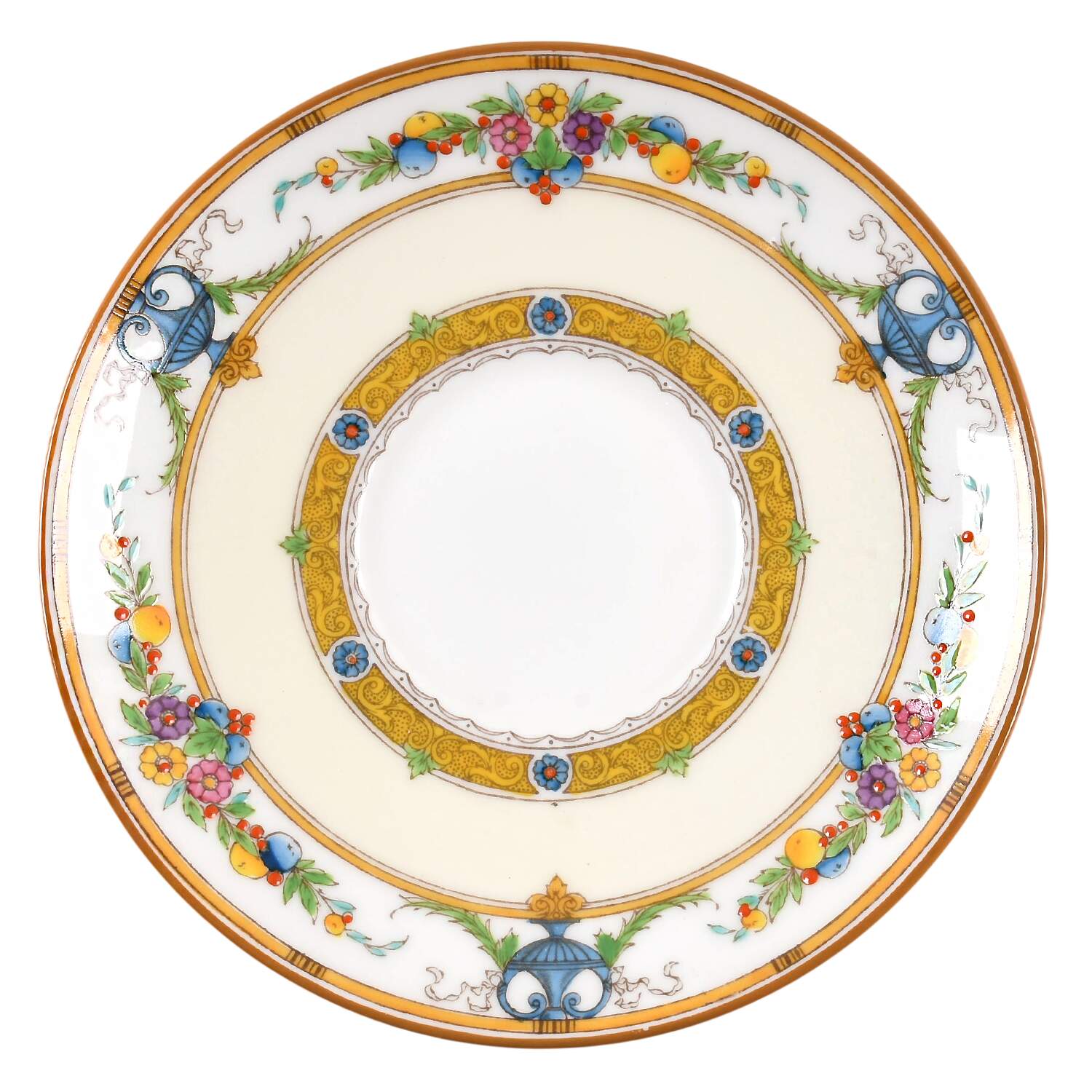 Helena Yellow (Dark) Saucer for Bouillon Cup by Minton-1