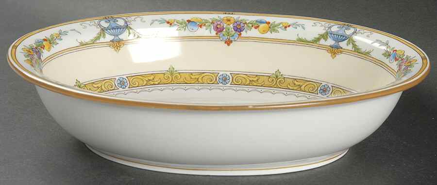 Helena Yellow (Dark) 9" Oval Vegetable Bowl by Minton-1