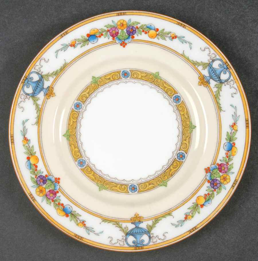 Helena Yellow (Dark) Bread & Butter Plate by Minton-1