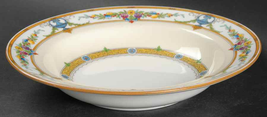 Helena Yellow (Dark) Rim Soup Bowl by Minton-1