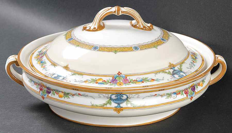 Helena Yellow (Dark) Round Covered Vegetable by Minton-1