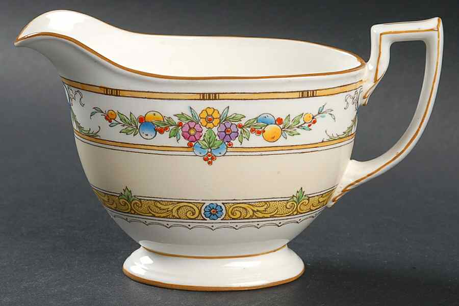 Helena Yellow (Dark) Creamer by Minton-1