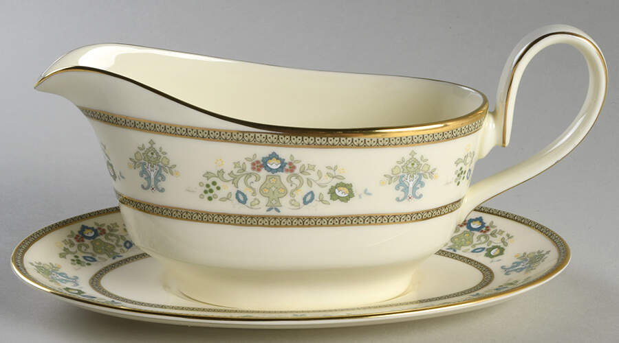 Henley Gravy Boat & Underplate by Minton-1
