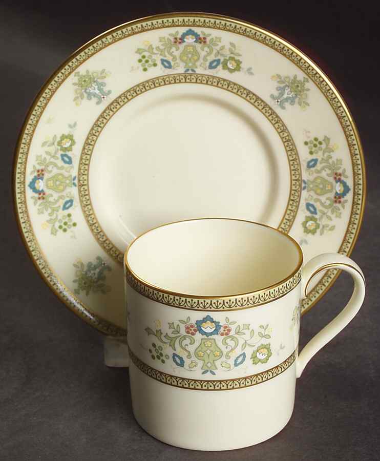 Henley Flat Demitasse Cup & Saucer Set by Minton-1