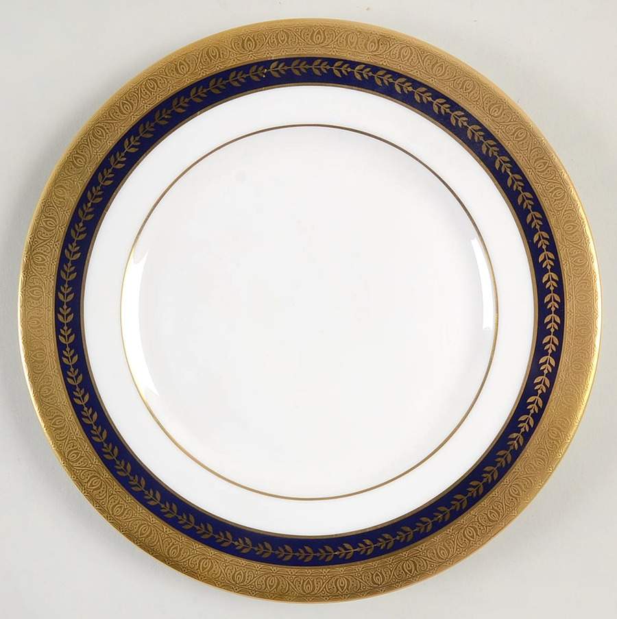 Imperial Gold Cobalt & Gold Salad Plate by Minton-1