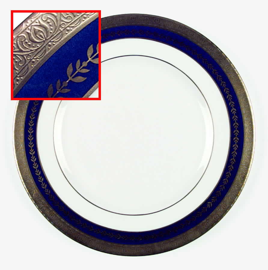 Imperial Gold Cobalt & Gold Dinner Plate by Minton-1