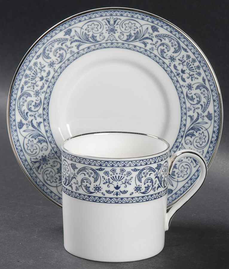 Infanta Flat Demitasse Cup & Saucer Set by Minton-1