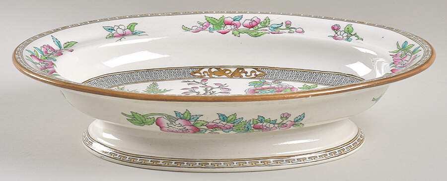 Indian Tree (Smooth) 11" Oval Vegetable Bowl by Minton-1
