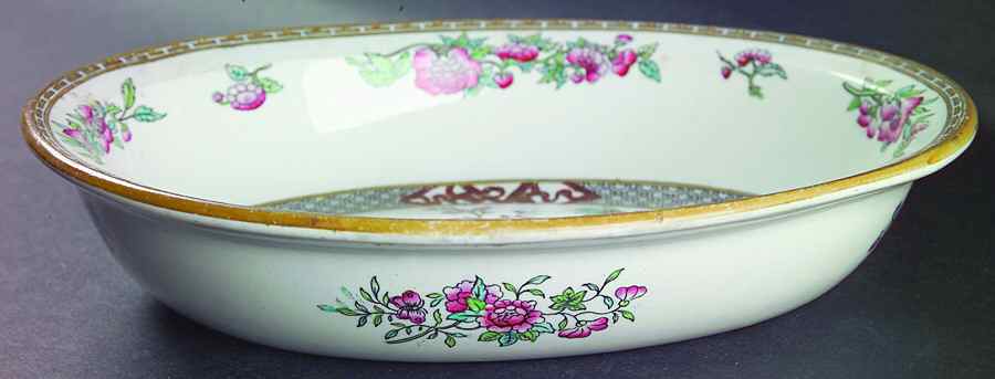 Indian Tree (Smooth) 9" Oval Vegetable Bowl by Minton-1