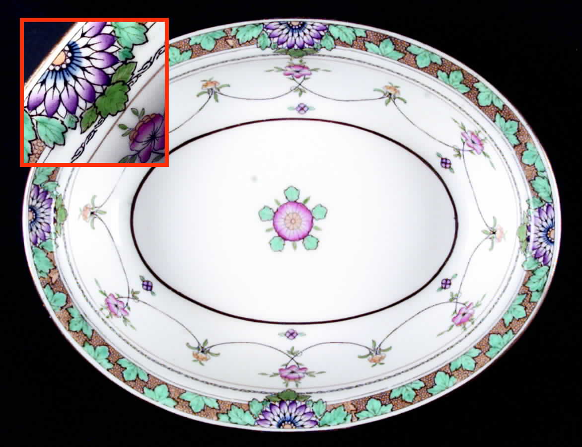 Iolanthe 9" Oval Vegetable Bowl by Minton-1