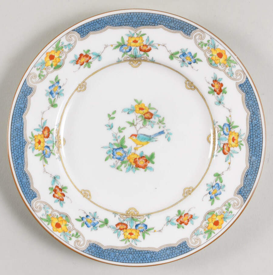 Isis Blue Salad Plate by Minton-1