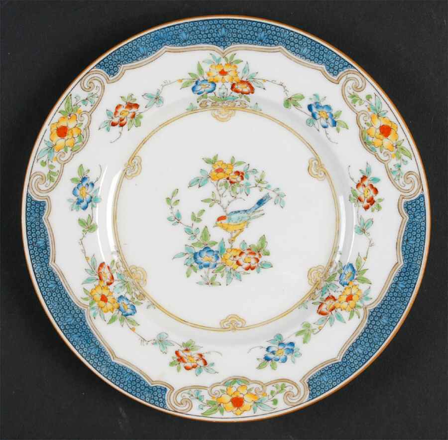Isis Blue Bread & Butter Plate by Minton-1