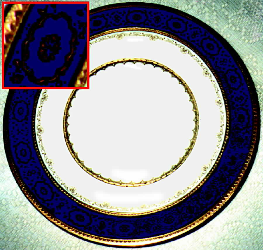 Ivory & Mazarine (Cblt) Dinner Plate by Minton-1