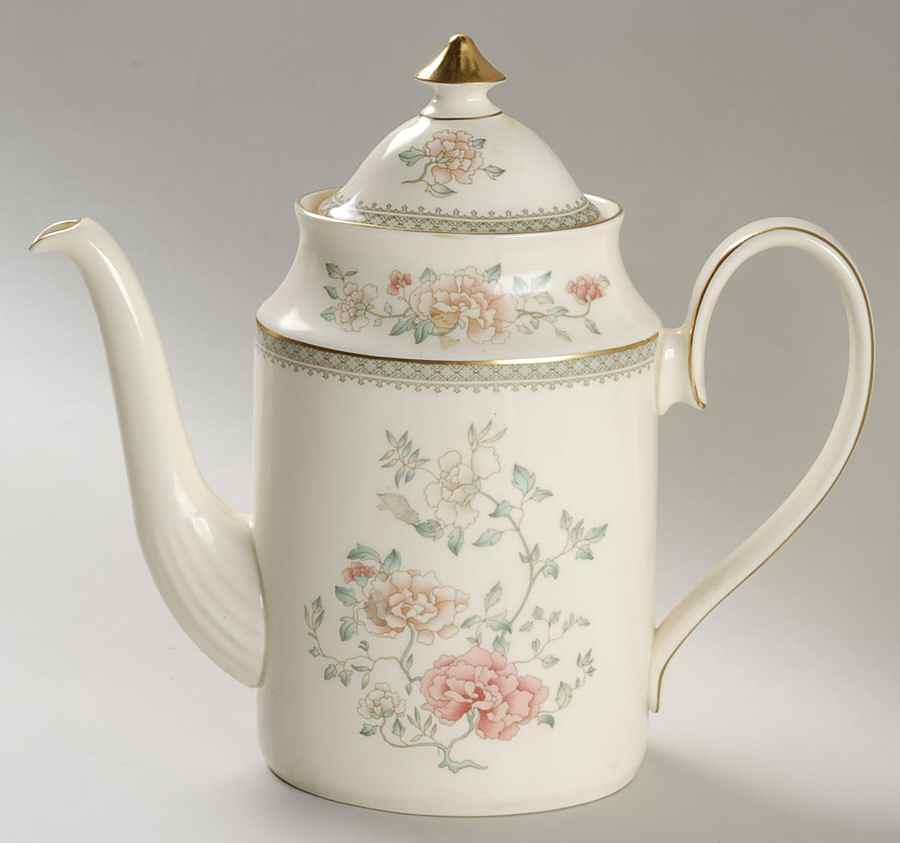 Jasmine Coffee Pot & Lid by Minton-1