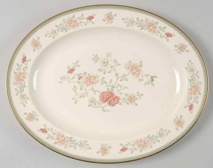 Jasmine 13" Oval Serving Platter by Minton-1