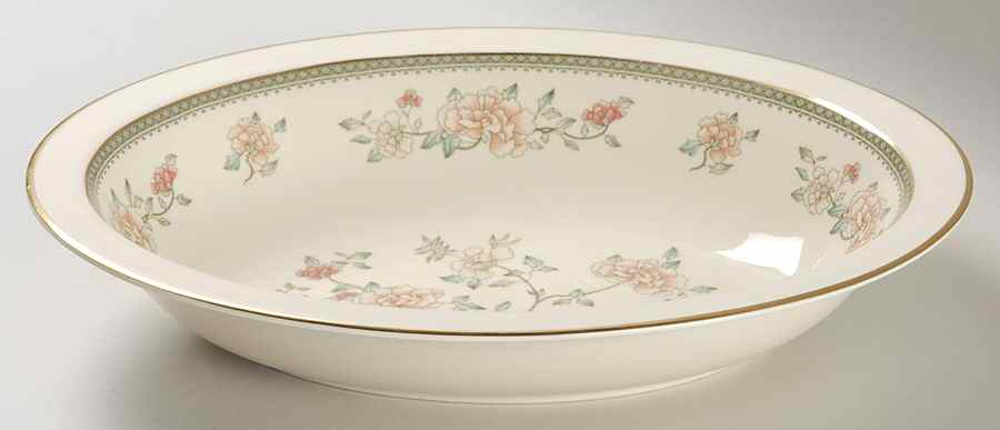 Jasmine 10" Oval Vegetable Bowl by Minton-1