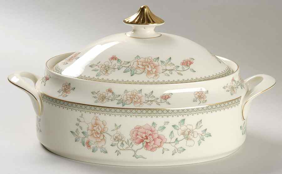 Jasmine Oval Covered Vegetable by Minton-1