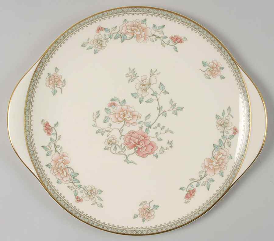 Jasmine Handled Cake Plate by Minton-1