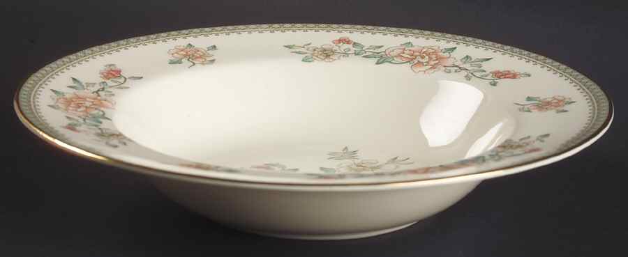 Jasmine Large Rim Soup Bowl by Minton-1