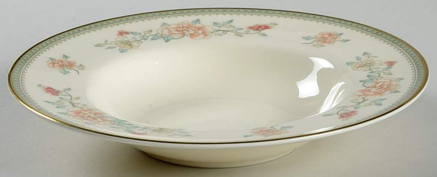Jasmine Rim Soup Bowl by Minton-1