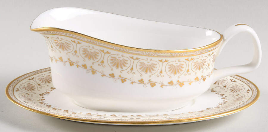 Jubilee Gravy Boat & Underplate by Minton-1