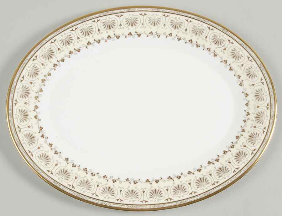 Jubilee 12" Oval Serving Platter by Minton-1