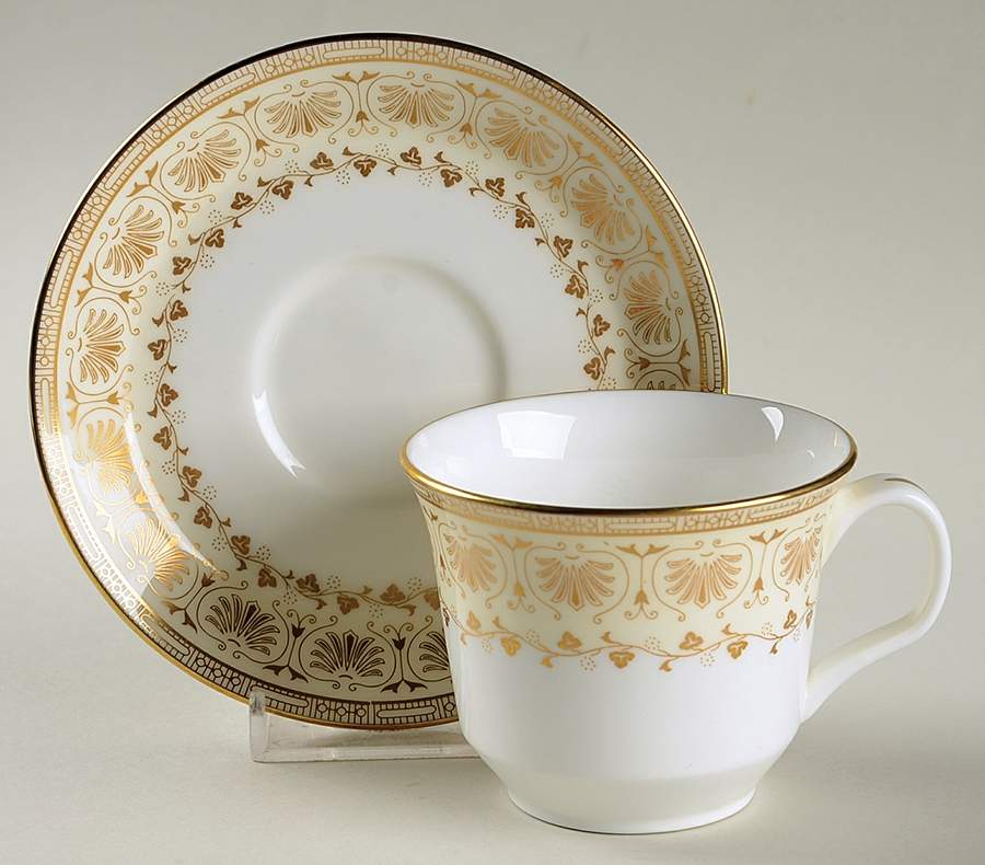 Jubilee Flat Demitasse Cup & Saucer Set by Minton-1