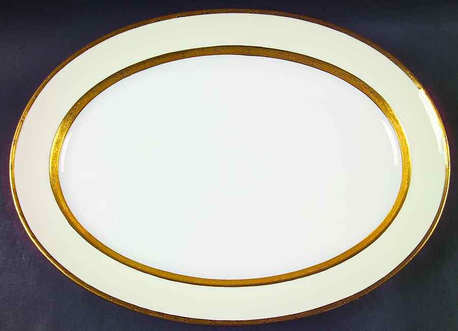 K100 15" Oval Serving Platter by Minton-1